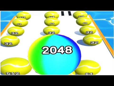 2048 Balls Fun Runner Games - Gameplay Walkthrough - Levels 1-20