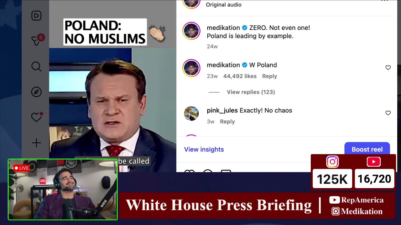 White House Press Briefing - Rep America with Medi - LIVE