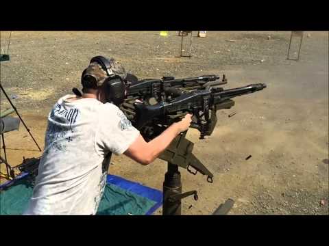 Twin MG42 100 round burn down!!!