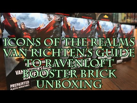 Icons of the Realms Van Richten's Guide to Ravenloft Booster Brick Unboxing