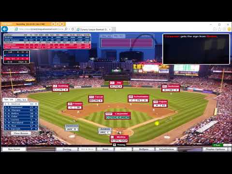 DYNASTY League Baseball Online Demo / Review with designer Mike Cieslinski and Earle Shamblin from Table Top sports 