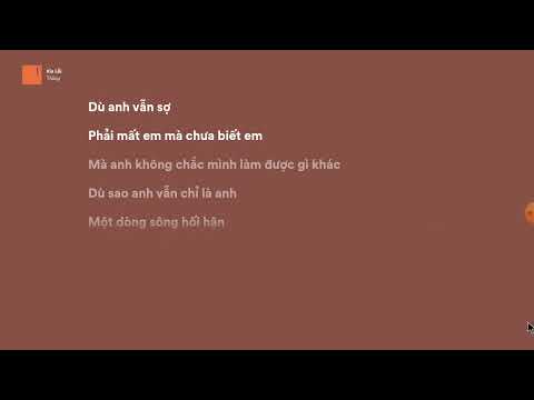 Xin lỗi - Thắng (Lyrics)