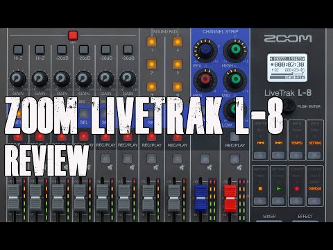 Zoom LiveTrak L-8 8 Channel Digital Mixer & Multitrack Recorder Review