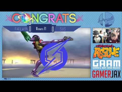 Jax Smash Weekly 1/12 - Faelwyn(Samus) Vs sus(Diddy Kong) - Wii U Winners R1