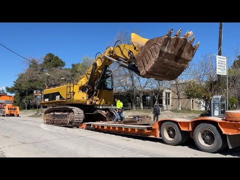 Loading And Transporting The Caterpillar 5090B Excavator - Sotiriadis/Labrianidis Mining