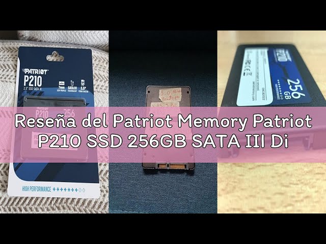Vídeo relacionado con Patriot P210 SSD 256GB SATA III Disco Sólido Interno 2.5" - P210S256G25