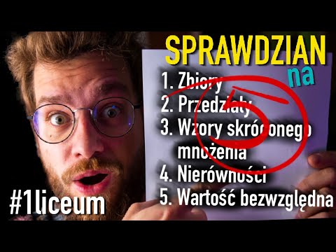 ✅Sprawdzian na 5❗️MEGA POWTÓRKA: zbiory, nierówności, wzory skróconego mnożenia, wartość bezwzględna
