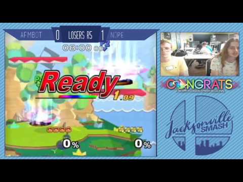 Jax Smash Weekly 4/13/17 - Afmbot(Ice Climbers) Vs nope(Fox) - Melee Losers Top 8