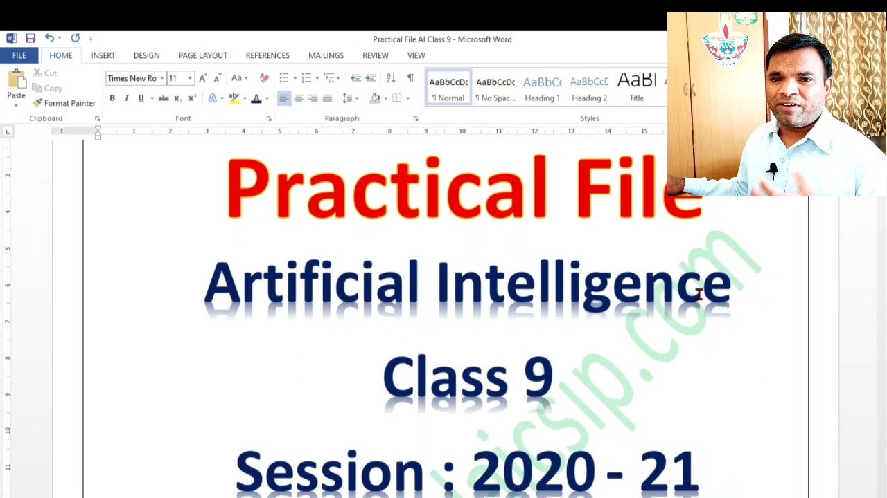 Practical File CBSE Class IX | Artificial Intelligence Practical File Class 9 | 15 Python programs