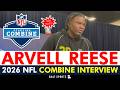 JUST IN Arvell Reese Speaks To The Media At The 2026 NFL Scouting Combine