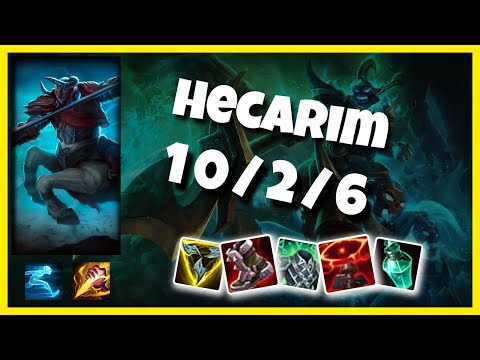 Hecarim vs Graves EU Challenger JUNGLE (10/2/6) Gameplay Replay - Patch 10.23