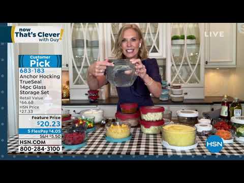 Anchor Hocking TrueSeal 14piece Glass Storage Set