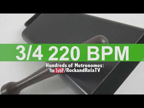 🔴 220 BPM 3/4 Bell Metronome