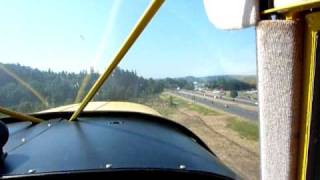 preview picture of video '180HP Piper Pacer take off out of Woodland, WA inside view'