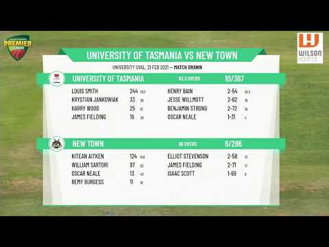 CTPL Premier League Boy's Under 17 Round 13 - University of Tasmania v New Town Day 2