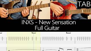 NEW SENSATION - INXS (Tim Farriss): FULL guitar cover + TAB