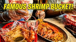 Trying Koong Tung’s Famous Shrimp Bucket in Bangkok! 🍤🔥