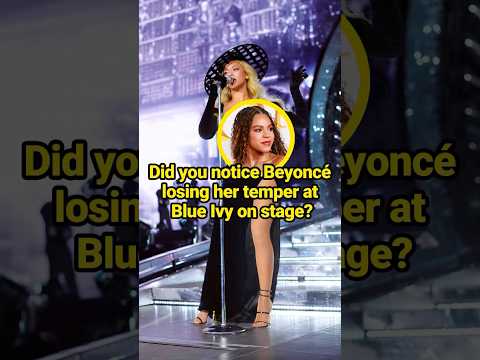 Did you notice Beyoncé losing her temper at Blue Ivy on stage?#celebrity #Beyoncé #BlueIvy #Rumi