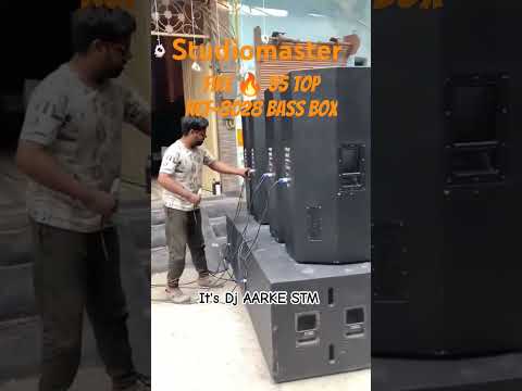## Studiomaster Fire 🔥 55 Top & RCF - 8028 Bass Box Testing with Ahuja XDA 7002 ll