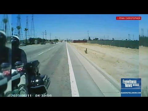 Dashcam: Bakersfield Motorcycle Officer Crashes with Stalled Car, Chain Cohn Clark Attorney Explains Screenshot