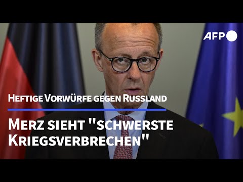 Merz wirft Russland "schwerste Kriegsverbrechen" vor | AFP