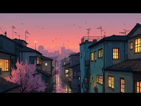 Lofi Hip Hop Beats & Chill ~ Retro Japan Study Music | Cozy Evening City Sounds