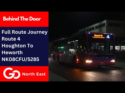 Behind The Door + Full Journey: Route 4 | NK08CFU/5285 - Go North East: Mercedes-Benz Citaro 0530N