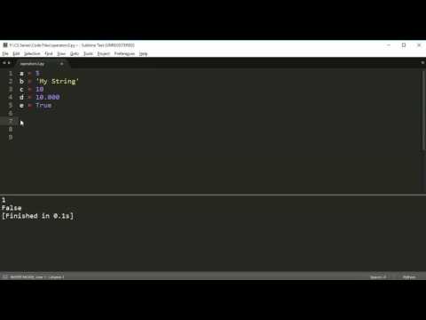 Python Programming Series Operators 3 Comparison Operators