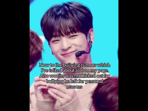 kim woojin much needed update. bullying straykids rumor. 10x. and assault etc.
