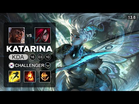 Katarina vs K'sante Mid - KR Challenger - Patch 13.6 Season 13