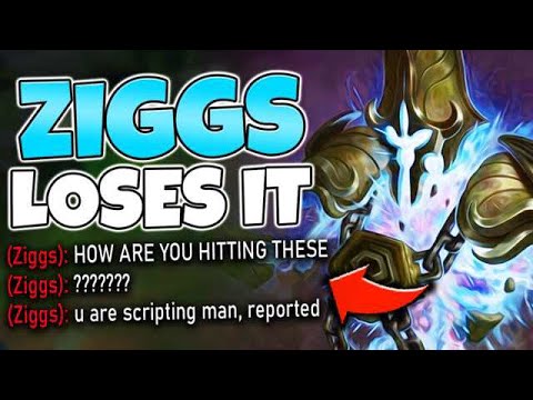 THIS ZIGGS HAS A MENTAL BREAKDOWN! HE THINKS IM SCRIPTING (OWNED) - League of Legends