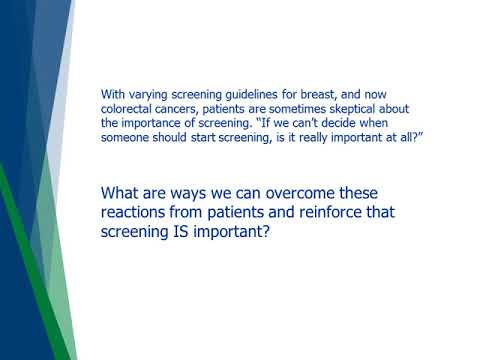 Cancer Screening Training Module - Barriers to Screening Roundtable Discussion