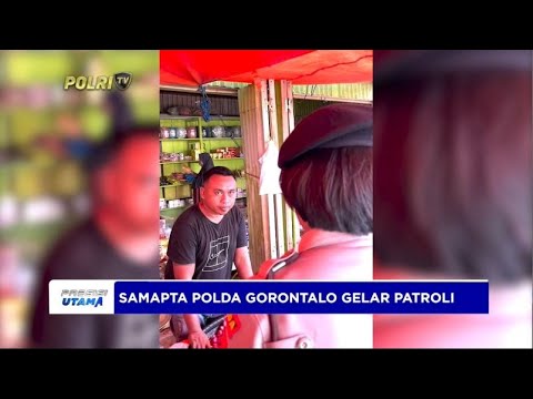 SAMAPTA POLDA GORONTALO PATROLI DI LINGKUNGAN PASAR