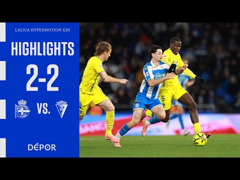 Resumen del RC Deportivo 2 - 2 Cádiz CF