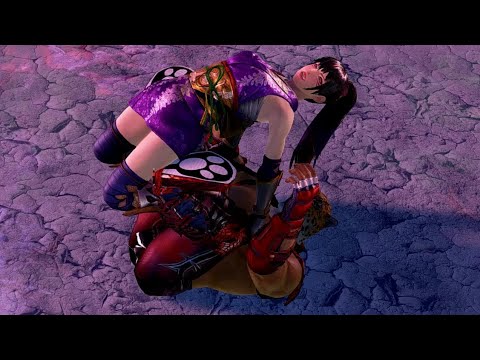 철권Tekken☆리디아와 킹에게 패배하는 쿠니미츠Kunimitsu defeated by Lidia, King