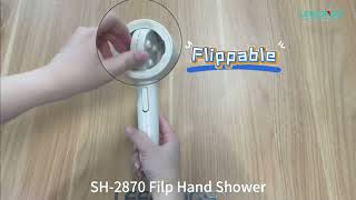 2870 Easy Clean Handheld Shower - 2 Modes 7cm Stain Removal Water Saving High Pressure Hand Shower