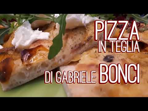 Pizza in teglia di Gabriele Bonci | Ricetta senza impasto | Poco lievito | Lunga lievitazione