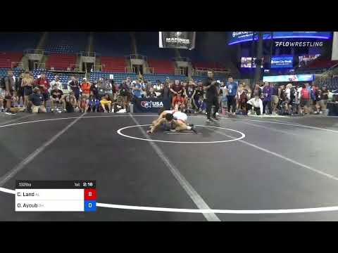 132 Lbs Semifinal - Cory Land, Alabama Vs Omar Ayoub, Ohio C8c2
