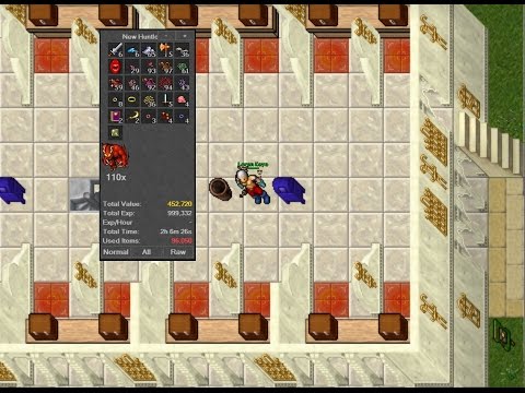 [Tibia] 316 Rp Hunting Yalahar Demons (west) with 9/10 loot prey bonus (55-60 demons/h)
