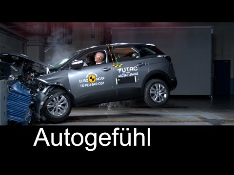 Peugeot 3008 Crash Tests 2016 - Peugeot 3008 neu new EURO NCAP - Autogefühl