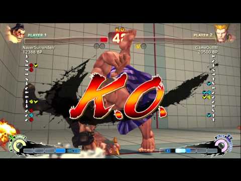 GameOutttt [Guile] vs NaverSurrenderr [Honda] SSF4 Japanese Online Ranked Matches - TRUE-HD