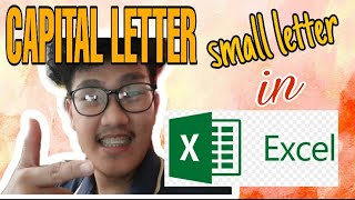 How to CAPITALIZE words in EXCEL | Small Letter | Proper Letter | Tagalog Tutorial | Titser Dig