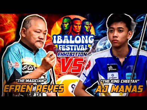 Efren "Bata" Reyes vs Aj Manas | International 9-Ball Tournament 🔥 Teacher vs Student Showdown