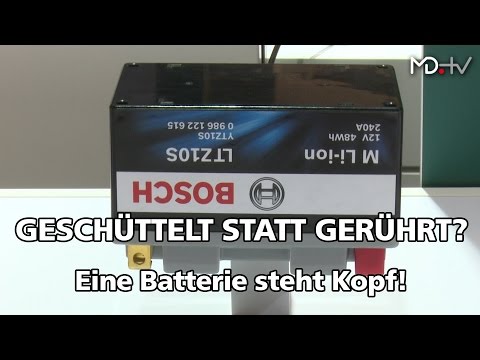 MD.MESSE SPEZIAL Automechanika - Eine Batterie steht Kopf!