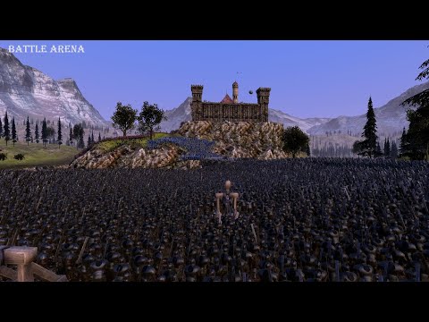 Castle Siege: Medieval Army vs Uruk hai Army  | Ultimate Epic Battle Simulator | UEBS