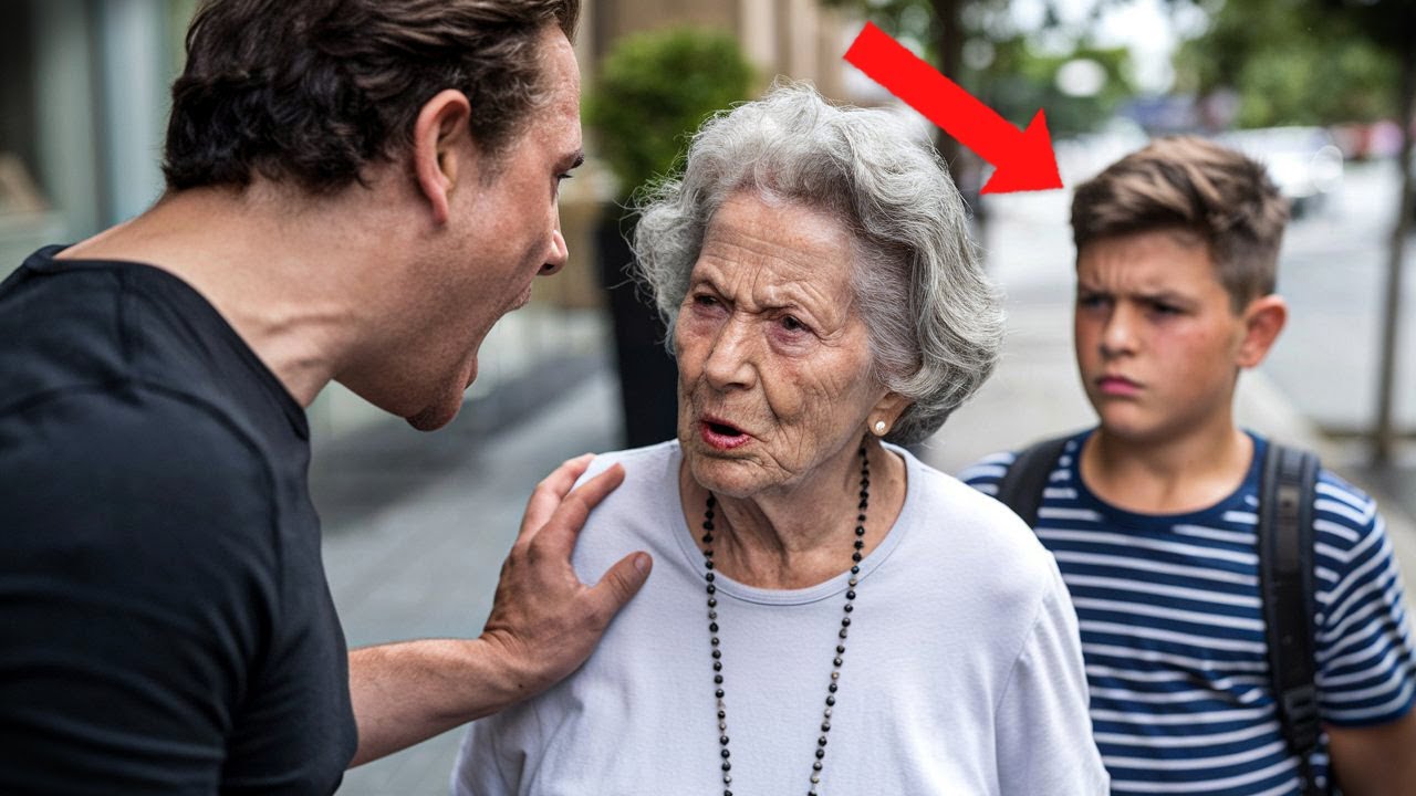 Um misógino furioso grita com uma idosa, mas o neto dela fez isso...