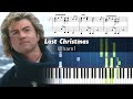 Wham Last Christmas Piano Tutorial With Sheet Music