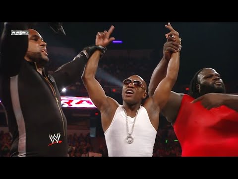 Jeri-Show vs Mark Henry & MVP (w/Floyd Mayweather): WWE Raw August 24, 2009 HD