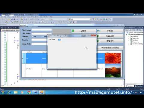 C# - How To Add Row To DataGridView From Another Form In C# [ with ...