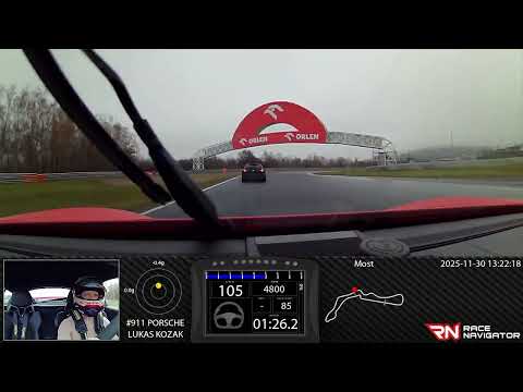 RN #1 Onboard video Most, PORSCHE, 02:25.271